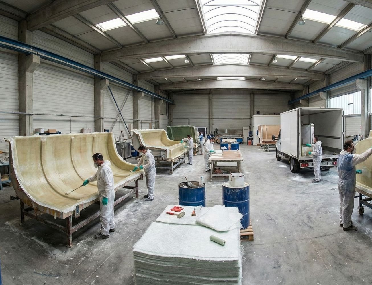 Fabricación de piezas en poliéster